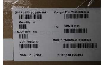 Lenovo 5CB1P48991 Tastatur inkl. Topcase BEL C83DA FP CG BLAI AL