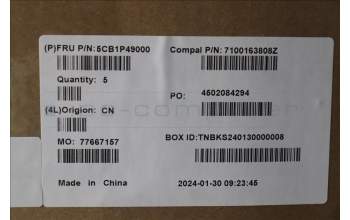 Lenovo 5CB1P49000 Tastatur inkl. Topcase ENG C83DA NFP CG BLAI AL