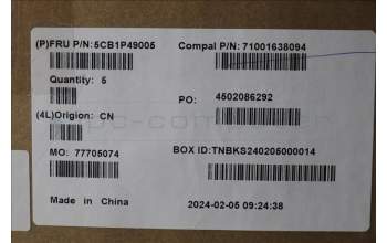 Lenovo 5CB1P49005 Tastatur inkl. Topcase RUS C83DA NFP CG BLAI AL