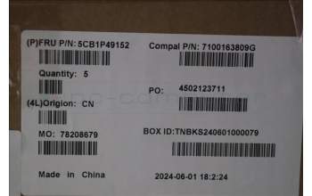 Lenovo 5CB1P49152 COVER UpCase NORDIC C83DA NFP CG BLAI AL