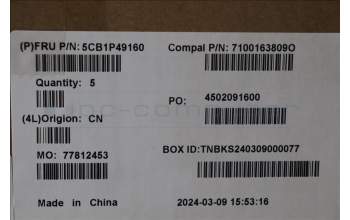 Lenovo 5CB1P49160 Tastatur inkl. Topcase SWS C83DA NFP CG BLAI AL
