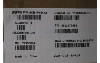 Lenovo 5CB1P49442 COVER UpCase CZE/SLK C83DA NFPAB BLAI AL