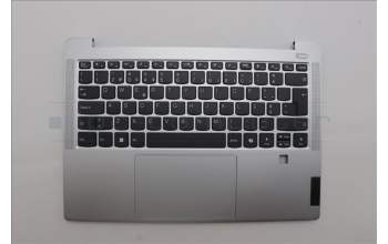 Lenovo 5CB1P49460 C-Cover with keyboard, Portuguese, Cloud Grey, Non-Backlight, FingerPrint, UK