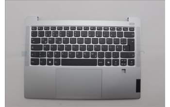 Lenovo 5CB1P49465 C-Cover with keyboard, German, Cloud Grey, Non-Backlight, FingerPrint, UK