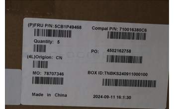 Lenovo 5CB1P49468 Tastatur inkl. Topcase BEL C83DA FP CG NBLAI AL