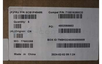 Lenovo 5CB1P49486 COVER UpCase UK C83DA NFP CG NBLAI AL