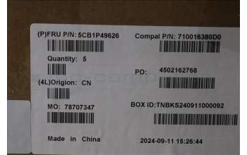 Lenovo 5CB1P49626 COVER UpCase BEL C83DA NFP CG NBLAI AL