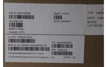 Lenovo 5CB1P50088 C-Cover with keyboard, Bulgarian, Onyx Grey, UK