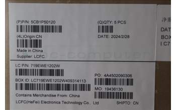 Lenovo 5CB1P50120 Tastatur inkl. Topcase ASM_CZE/SLK L83DF GYRGB