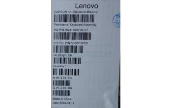 Lenovo 5CB1P50151 Tastatur inkl. Topcase ASM BUL H 83CV NFP LG