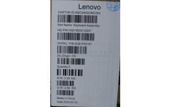 Lenovo 5CB1P50167 Tastatur inkl. Topcase ASM NORDIC H83CV NFP LG