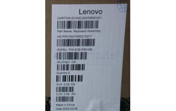Lenovo 5CB1P50168 Tastatur inkl. Topcase ASM POR H 83CV NFP LG