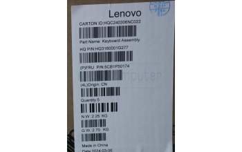 Lenovo 5CB1P50174 Tastatur inkl. Topcase ASM THAI H 83CV NFP LG