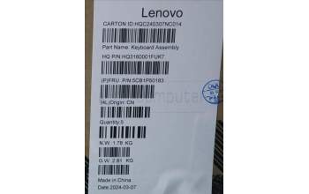 Lenovo 5CB1P50183 Tastatur inkl. Topcase ASM CZE/SLK H83E2 TT PST