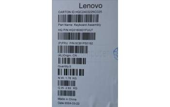 Lenovo 5CB1P50192 Tastatur inkl. Topcase ASM HUN H83E2 TT PST