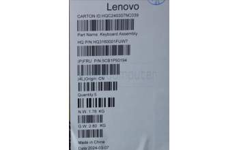 Lenovo 5CB1P50194 Tastatur inkl. Topcase ASM ITA H83E2 TT PST