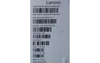 Lenovo 5CB1P50199 Tastatur inkl. Topcase ASM POR H83E2 TT PST