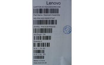 Lenovo 5CB1P50202 Tastatur inkl. Topcase ASM SPA H83E2 TT PST