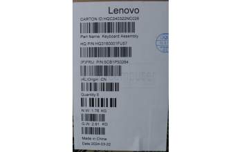 Lenovo 5CB1P50284 Tastatur inkl. Topcase ASM THAI H83E2 LG PST
