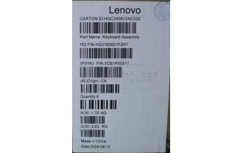 Lenovo 5CB1P50311 Tastatur inkl. TopcaseASM KOR H83E2 TT PST DIS