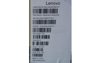 Lenovo 5CB1P50314 Tastatur inkl. TopcaseASM POR H83E2 TT PST DIS