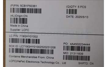 Lenovo 5CB1P50361 C-Cover MT062 WWAN, ASSY