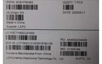 Lenovo 5CB1P50383 FRU MT042_D_COVER_WLAN_BK_ASSY