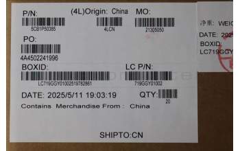 Lenovo 5CB1P50385 FRUMT040_RJ45_DOOR_WLAN_BK_ASSY_VB