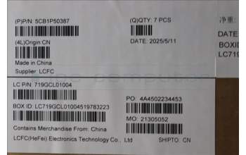 Lenovo 5CB1P50387 COVER FRU MT042_D_COVER_WWAN_BK_ASSY