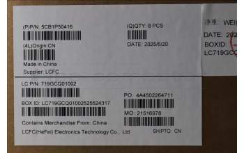 Lenovo 5CB1P50416 A-Cover, MT049, ASSY_PC_EP