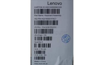 Lenovo 5CB1P53701 Tastatur inkl. TopcaseASM UKR H83E2 TT PST DIS