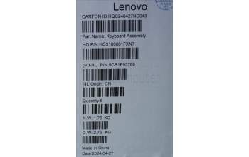 Lenovo 5CB1P53789 COVER UpCaseASM CZE/SLK H83E2 LG PST DIS
