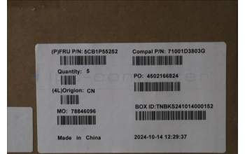Lenovo 5CB1P55252 Tastatur inkl. Topcase ASM POR C 83DG LGBLAI