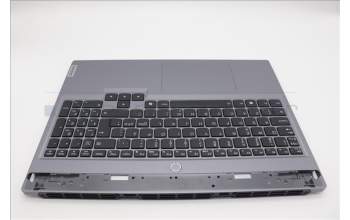 Lenovo 5CB1P55279 C-Cover with keyboard, Nordic, Luna Grey, Backlight, UK