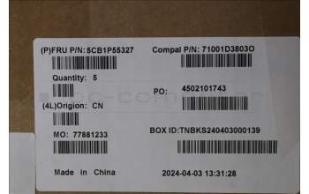 Lenovo 5CB1P55327 Tastatur inkl. Topcase ASM BEL C 83DG LGBLAI