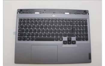 Lenovo 5CB1P55327 C-Cover with keyboard, Belgian, Luna Grey, Backlight, UK