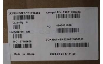 Lenovo 5CB1P55365 Tastatur inkl. Topcase ASM BUL C 83DG LGBLAI