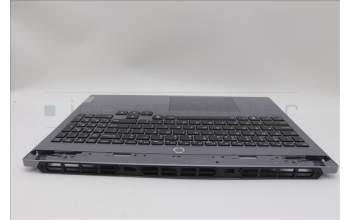 Lenovo 5CB1P55438 C-Cover with keyboard, US English Euro, Luna Grey, RGB Backlight, US