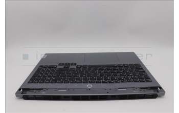 Lenovo 5CB1P55540 C-Cover with keyboard, Portuguese, Luna Grey, RGB Backlight, UK