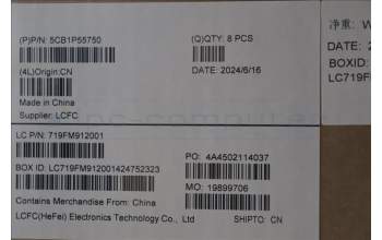 Lenovo 5CB1P55750 Cover L 83GW LCD BK