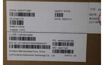 Lenovo 5CB1P71897 C-Cover with keyboard,German,Black,Non_Fingerprint