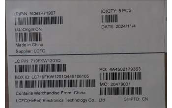 Lenovo 5CB1P71907 Tastatur inkl. Topcase ASM_RUS L 83GWNFP BK