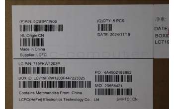 Lenovo 5CB1P71908 Tastatur inkl. Topcase ASM_SLV L 83GWNFP BK