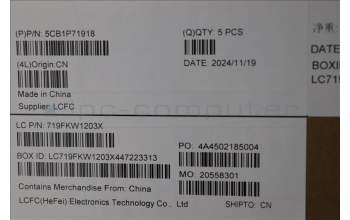 Lenovo 5CB1P71918 Tastatur inkl. Topcase ASM_BUL L 83GWFP BK