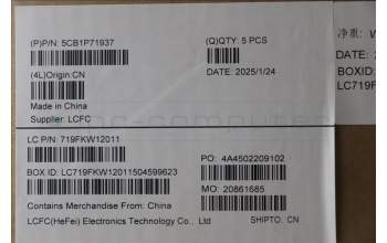 Lenovo 5CB1P71937 Tastatur inkl. Topcase ASM_SLV L 83GWFP BK