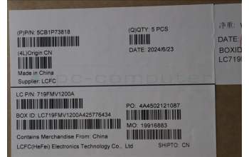 Lenovo 5CB1P73818 C-Cover with keyboard, US English Euro, Cosmic Blue, US