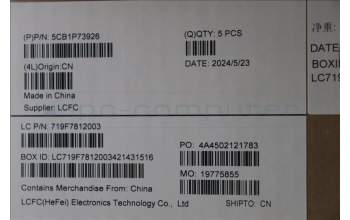 Lenovo 5CB1P73926 Tastatur inkl. Topcase ASM_USA ENG L83EGGY