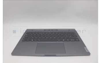 Lenovo 5CB1P73937 C-Cover with keyboard, UK English, Luna Grey, Fingerprint, UK