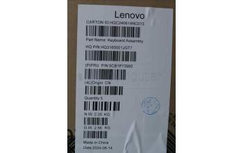 Lenovo 5CB1P73950 Tastatur inkl. Topcase ASM_UK H 83KX FP LG