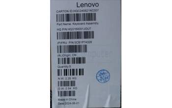 Lenovo 5CB1P74328 C-Cover with keyboard,Italian,Luan Grey,FingerPrint